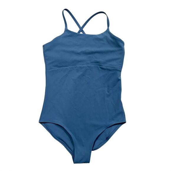Athleta Girl Leotard Got Your Back Cottage Blue Size Youth Large 10/12 (Box 5) - Picture 1 of 7